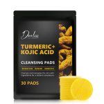 30 Disques Nettoyants Curcuma & Acide Kojique – Éclat du Teint, Anti-Taches et Exfoliation Douce