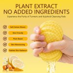 30 Disques Nettoyants Curcuma & Acide Kojique – Éclat du Teint, Anti-Taches et Exfoliation Douce – Image 3