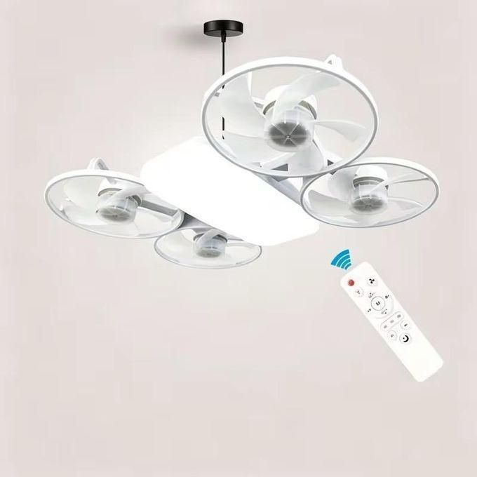 1 Ventilateur plus Lampe - Drone Fan Lignt White - Ventilateur plafonier – Image 1