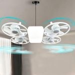 Ventilateur plus Lampe - Drone Fan Lignt White - Ventilateur plafonier – Image 2