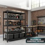 Étagère Démontable réglable 5 niveaux - Heavy-Duty – Style Noir Mat – Image 2
